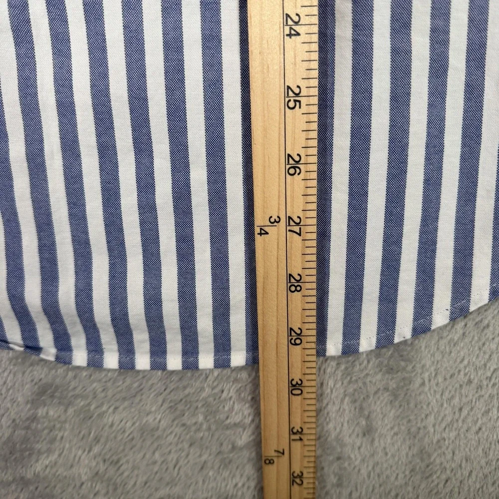 Polo Ralph Lauren‎ Shirt Mens Medium Red Blue Stripe Long Sleeve Button Down